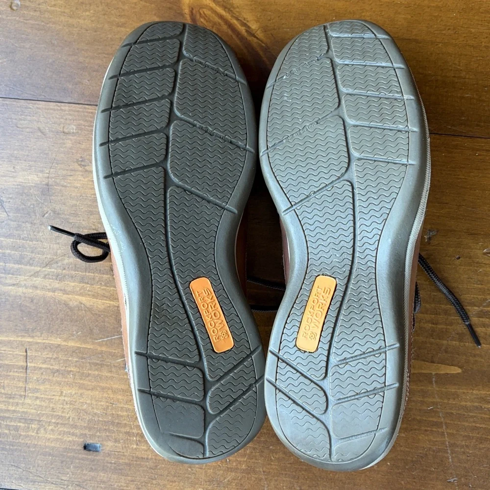 Rockport Works Steel Toe Boat Shoe Sz 11W